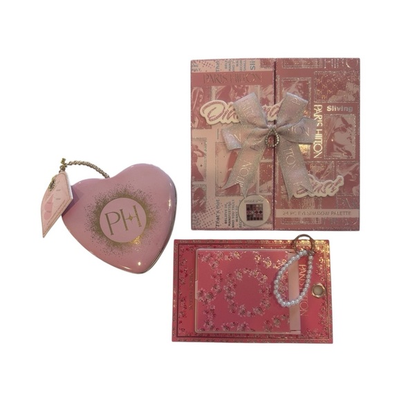 NWT Paris Hilton Shadow Palette, mirror, and Makeup Puff Set NWT - Picture 7 of 7